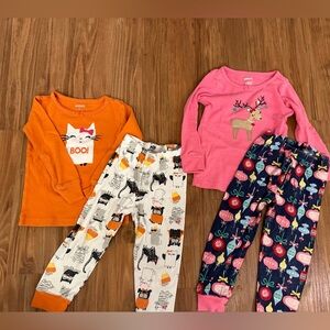 Gymboree Holiday Pajama Bundle sizes 2T & 3